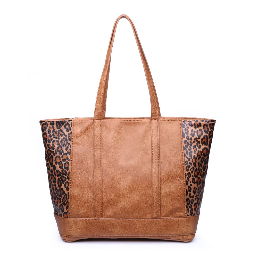 Urban Expressions Josie Tote NA-840611163745 View 1 | Tan Leopard