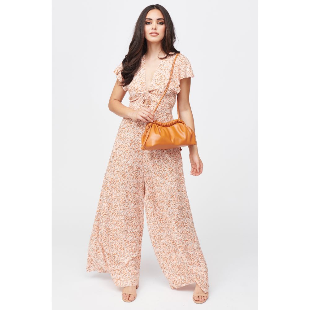 Woman wearing Tan Urban Expressions Macie Clutch 840611182449 View 2 | Tan