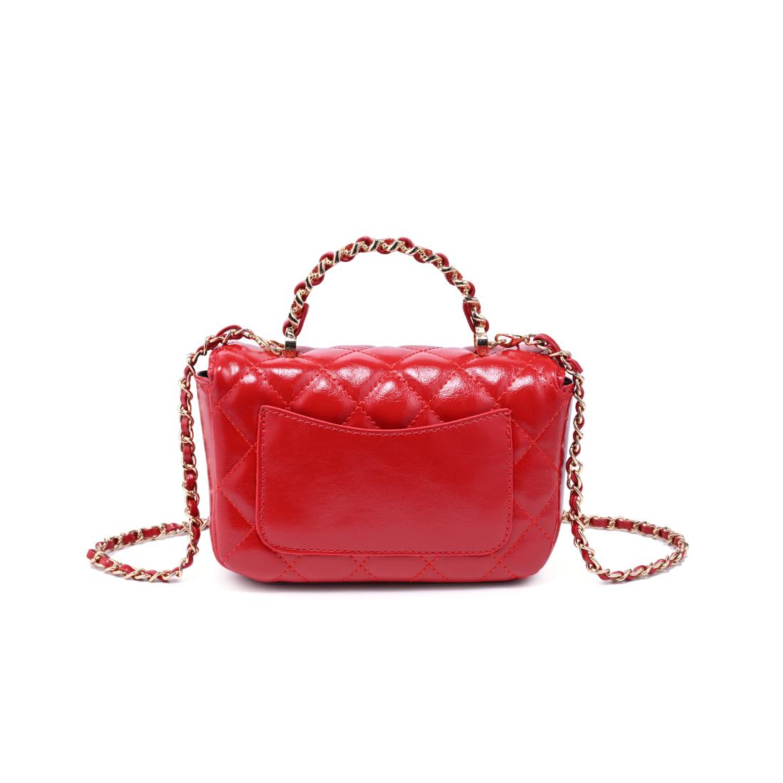 Woman wearing Red Urban Expressions Leo Crossbody 840504205064 View 7 | Red