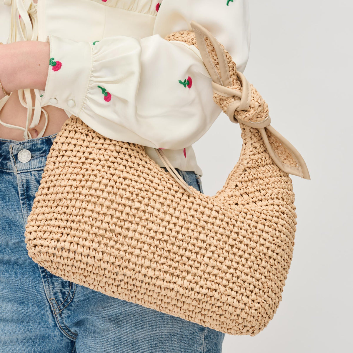 Woman wearing Natural Urban Expressions Maple Clutch 840611191366 View 4 | Natural