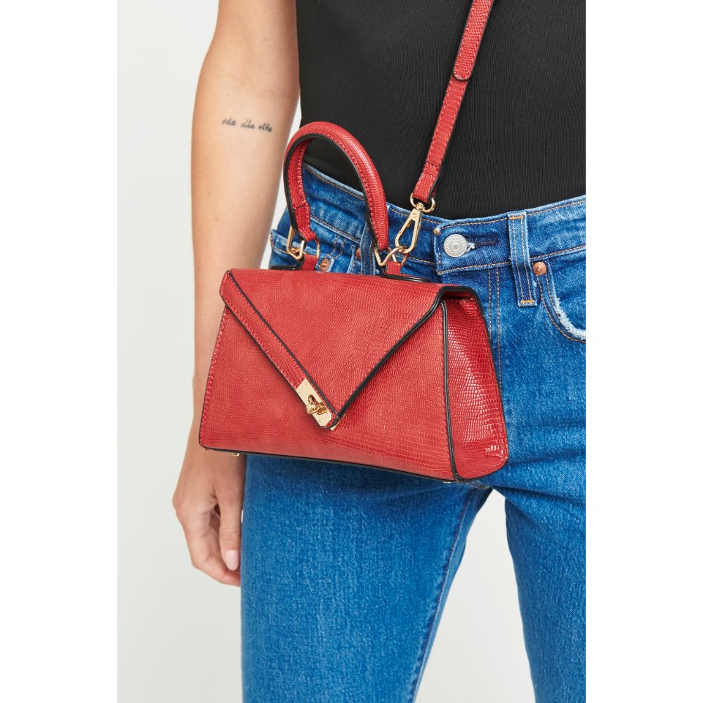 Woman wearing Samba Red Urban Expressions Blake Crossbody 840611174734 View 2 | Samba Red