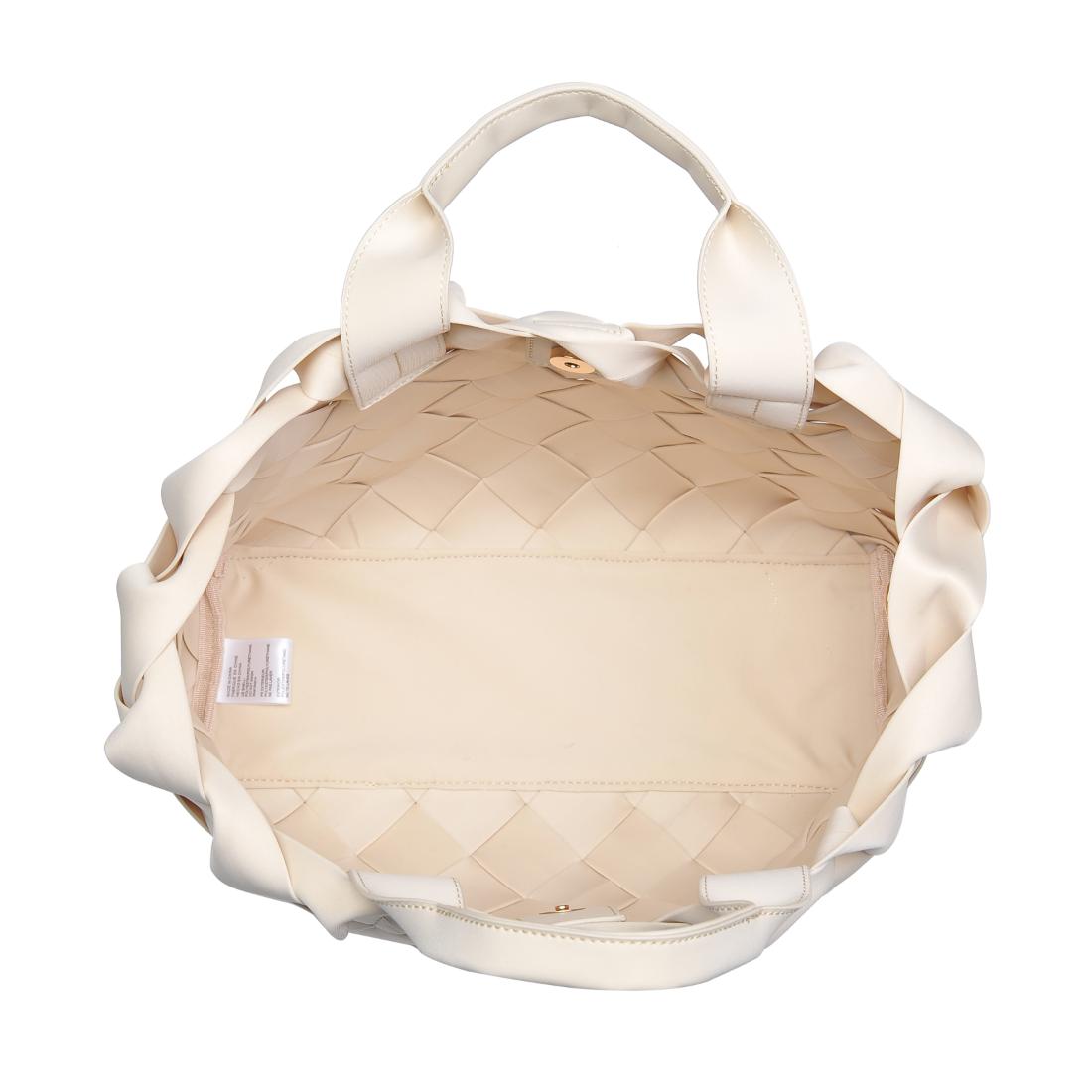Woman wearing Cream Urban Expressions Ruth Tote 840611146762 View 9 | Cream
