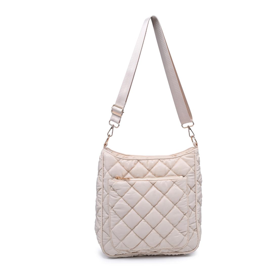 Urban Expressions Fia - Quilted Puffer Crossbody 840504207327 View 5 | Cream