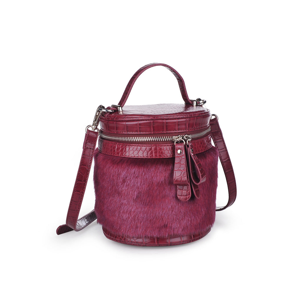 Woman wearing Burgundy Urban Expressions Fonda Crossbody NA-840611153999 View 6 | Burgundy
