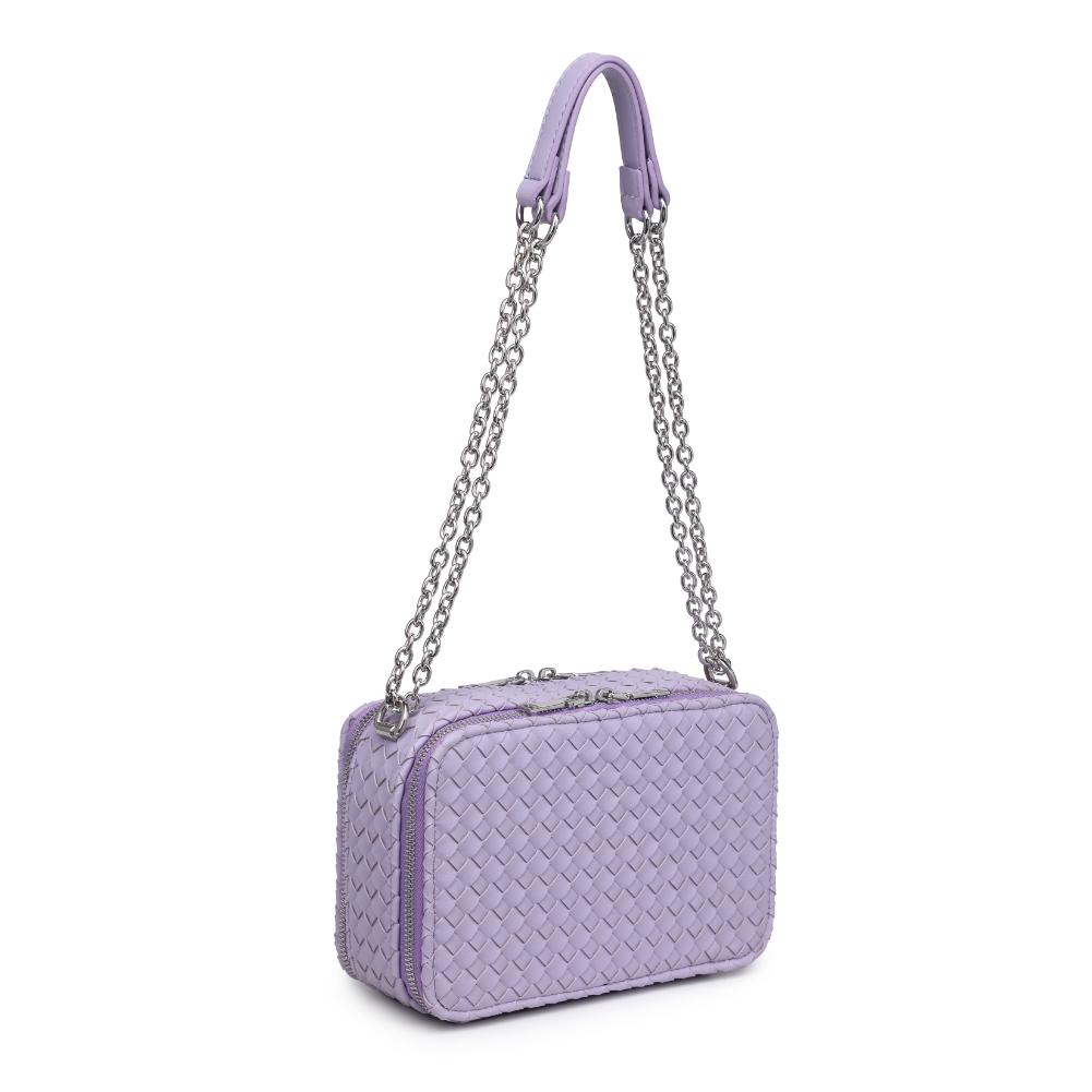 Woman wearing Lilac Urban Expressions Elle Crossbody 840611124487 View 6 | Lilac
