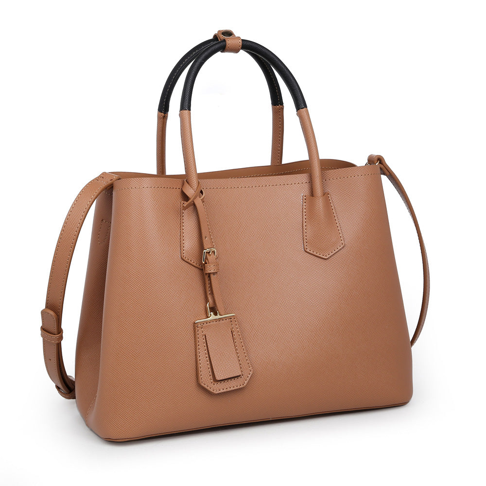 Product Image of Urban Expressions Collette Satchel NA-840611160539 View 2 | Tan