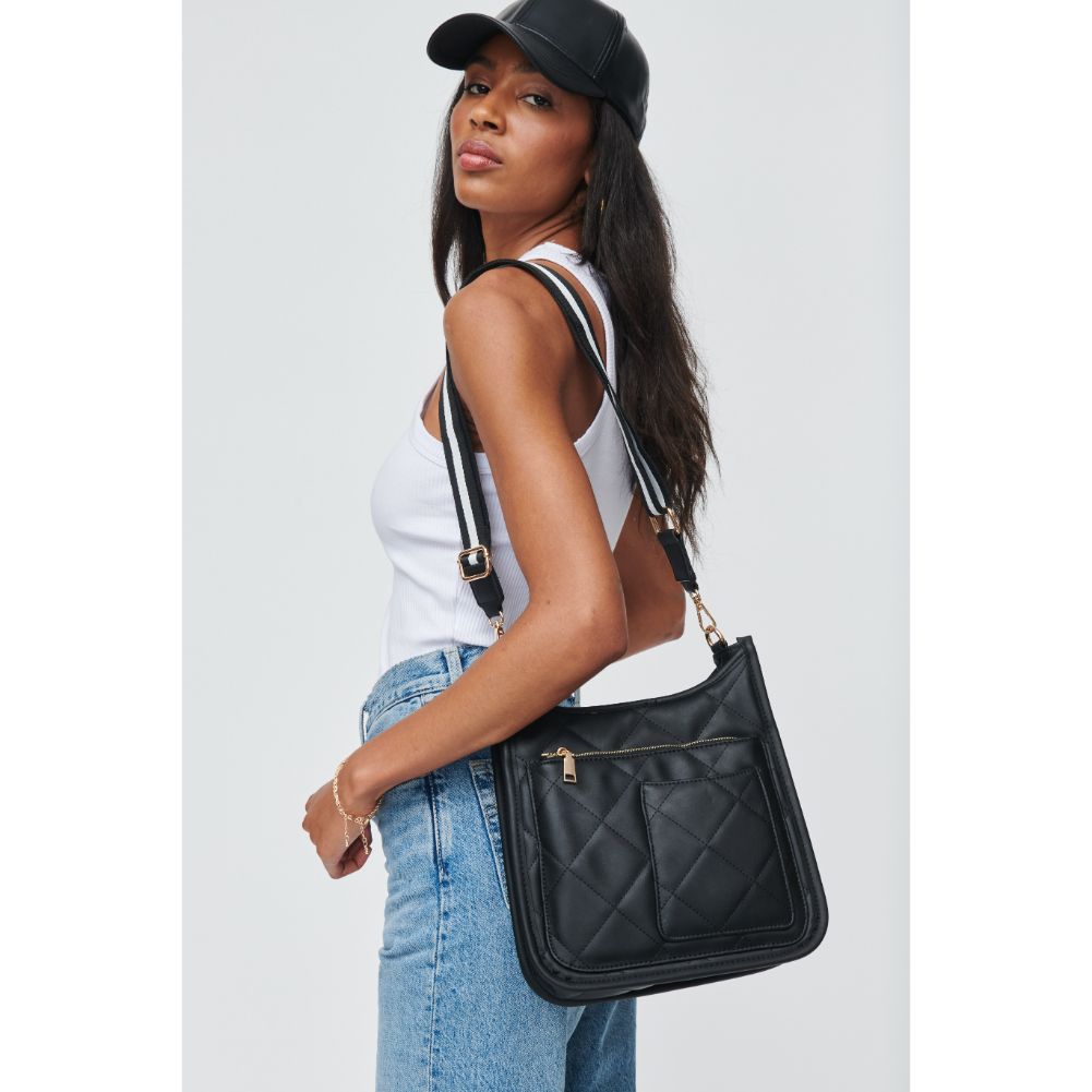Woman wearing Black Urban Expressions Harlie Crossbody 840611104847 View 2 | Black