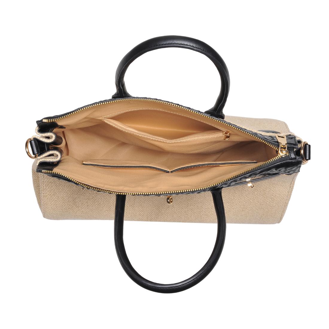 Product Image of Urban Expressions Bertha Satchel 840611133823 View 8 | Natural Black