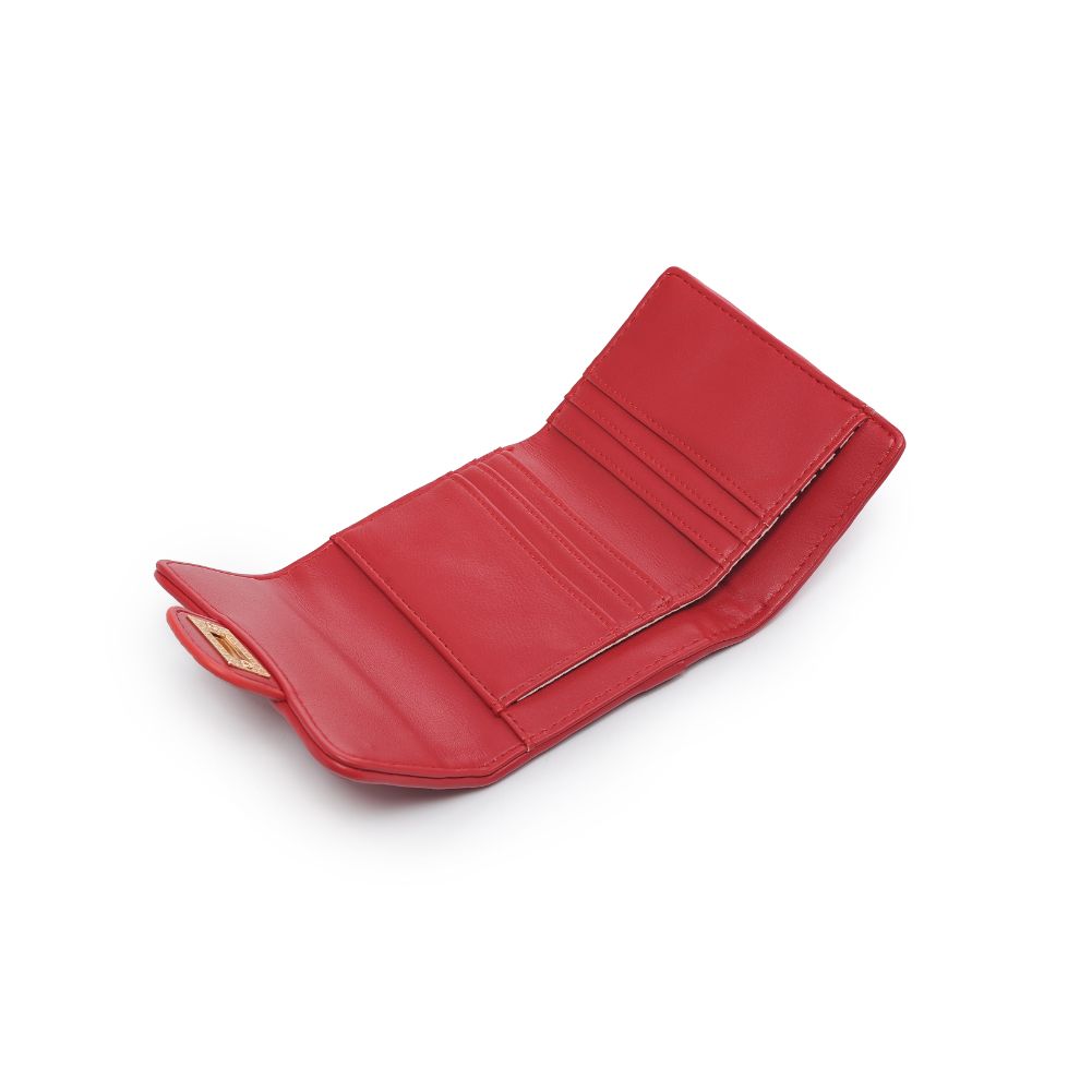 Woman wearing Red Urban Expressions Shantel - Quilted Wallet 840611104748 View 9 | Red