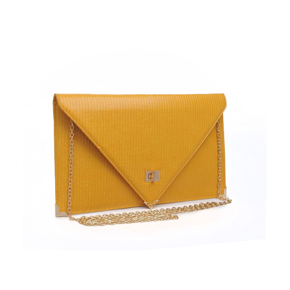 Product Image of Urban Expressions Cally Clutch 840611172570 View 2 | Mustard