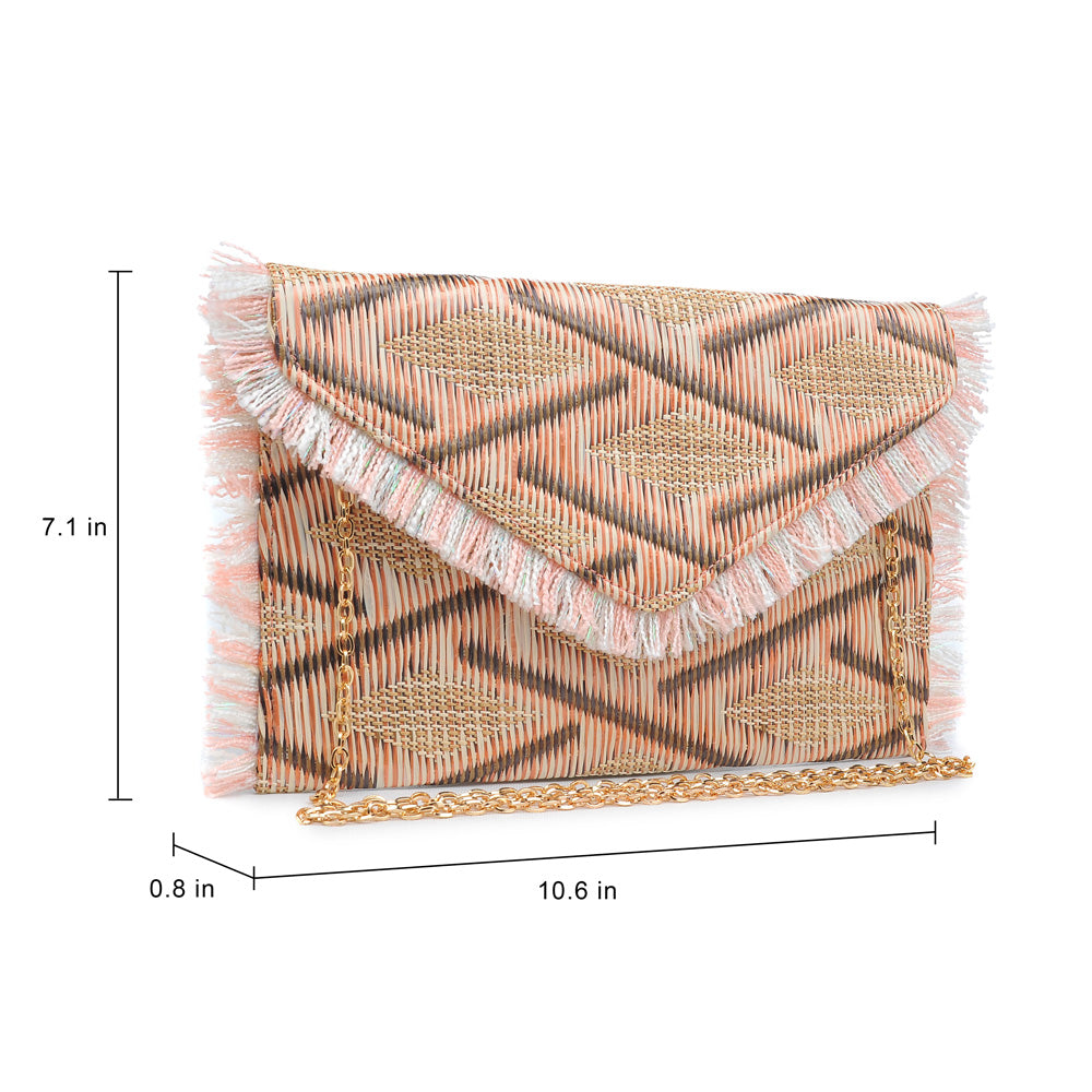 Product Image of Urban Expressions Dominica Clutch 840611143891 View 5 | Pink Multi