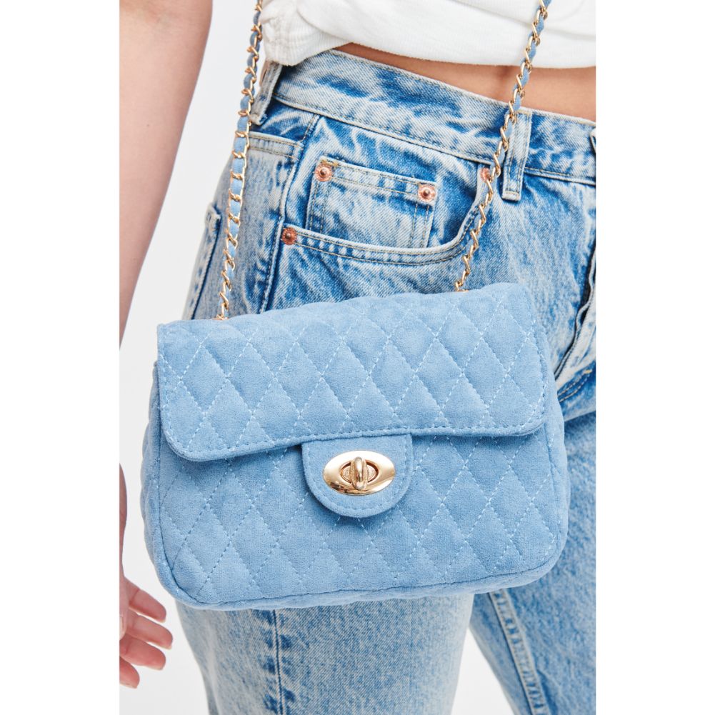 Woman wearing Blue Urban Expressions Annie Crossbody 840611108821 View 4 | Blue