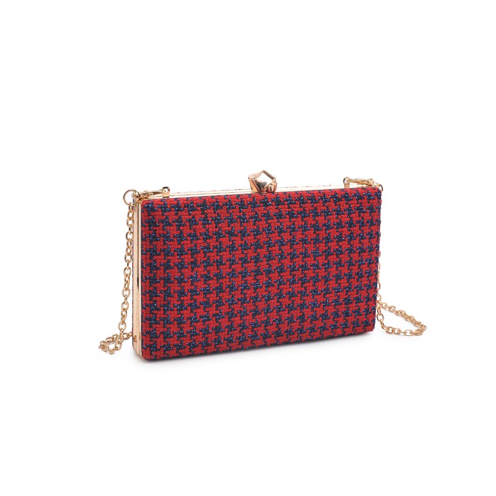 Woman wearing Red Urban Expressions Rosa Evening Bag 840611114235 View 6 | Red