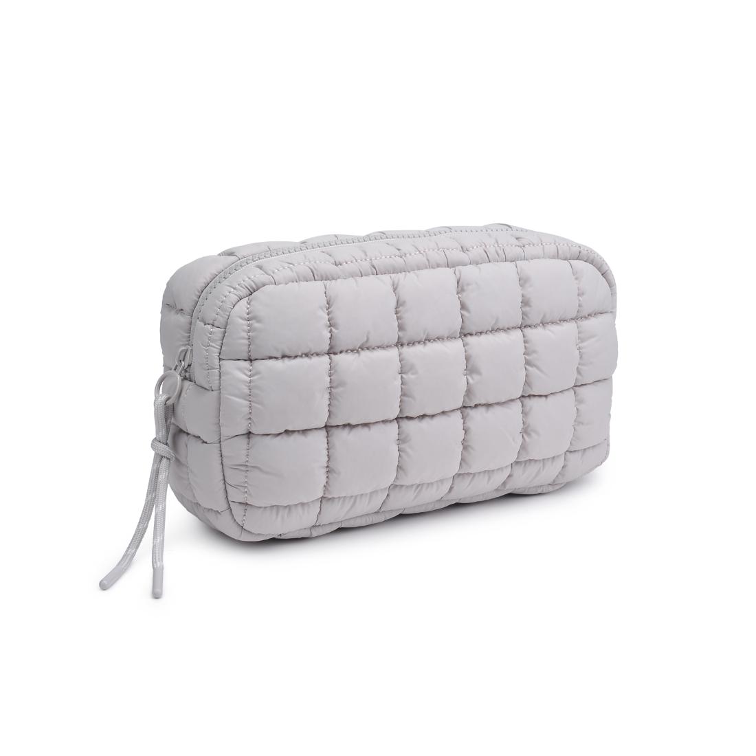 Urban Essentials Cloud Nine - Puffer Cosmetic & Travel Organizer Pouch 840611143822 View 6 | Dove Grey