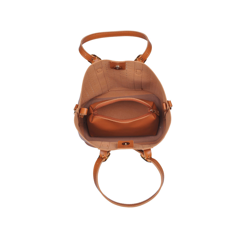 Woman wearing Tan Urban Expressions Magnolia Tote NA-840611158833 View 9 | Tan