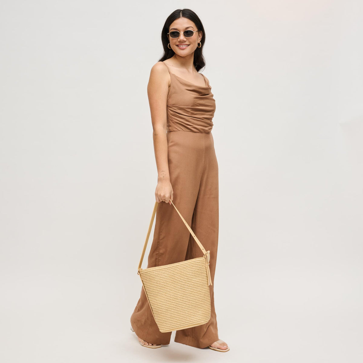 Woman wearing Natural Urban Expressions Alethea Hobo 840504205880 View 3 | Natural
