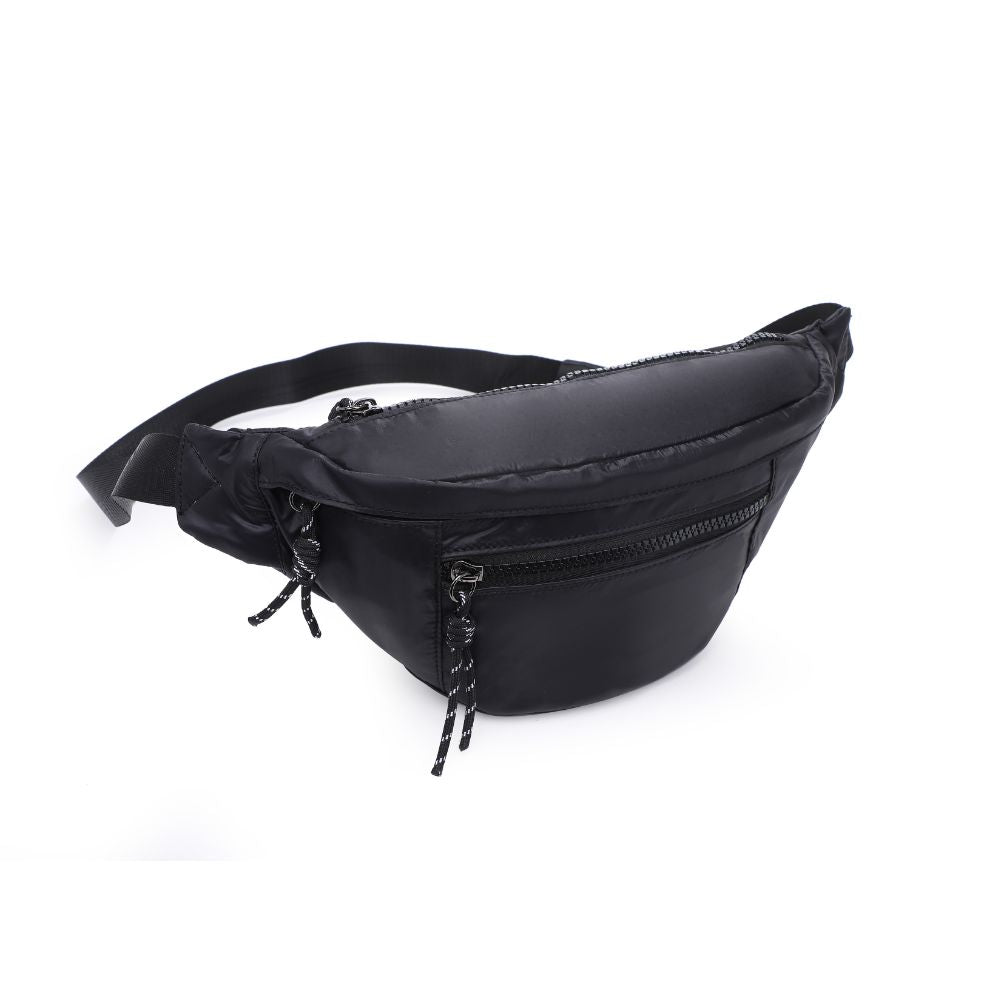 Woman wearing Black Urban Expressions Laurence - Nylon Belt Bag 840611114839 View 6 | Black