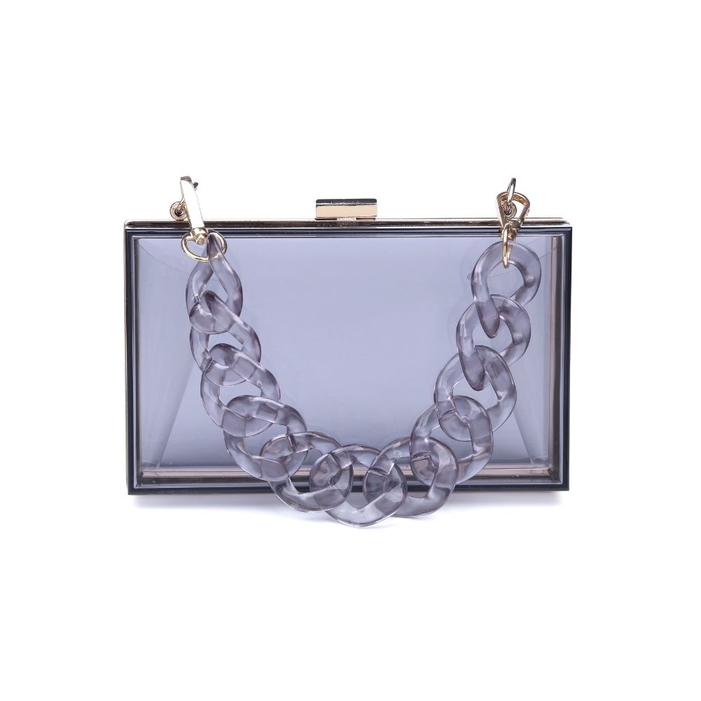 Product Image of Urban Expressions Lizzo Evening Bag 840611168351 View 3 | Smoke