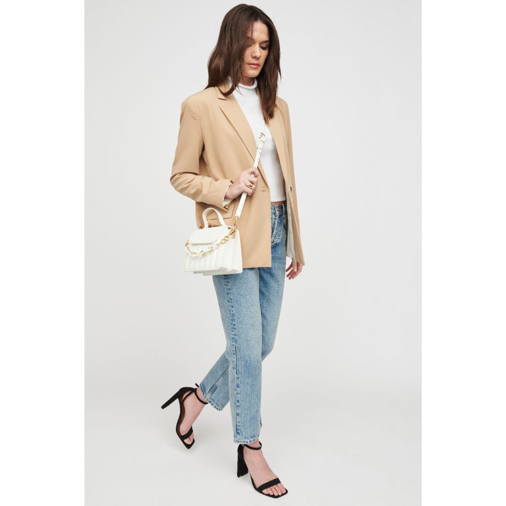 Woman wearing White Urban Expressions Yasmin Crossbody 818209019965 View 3 | White