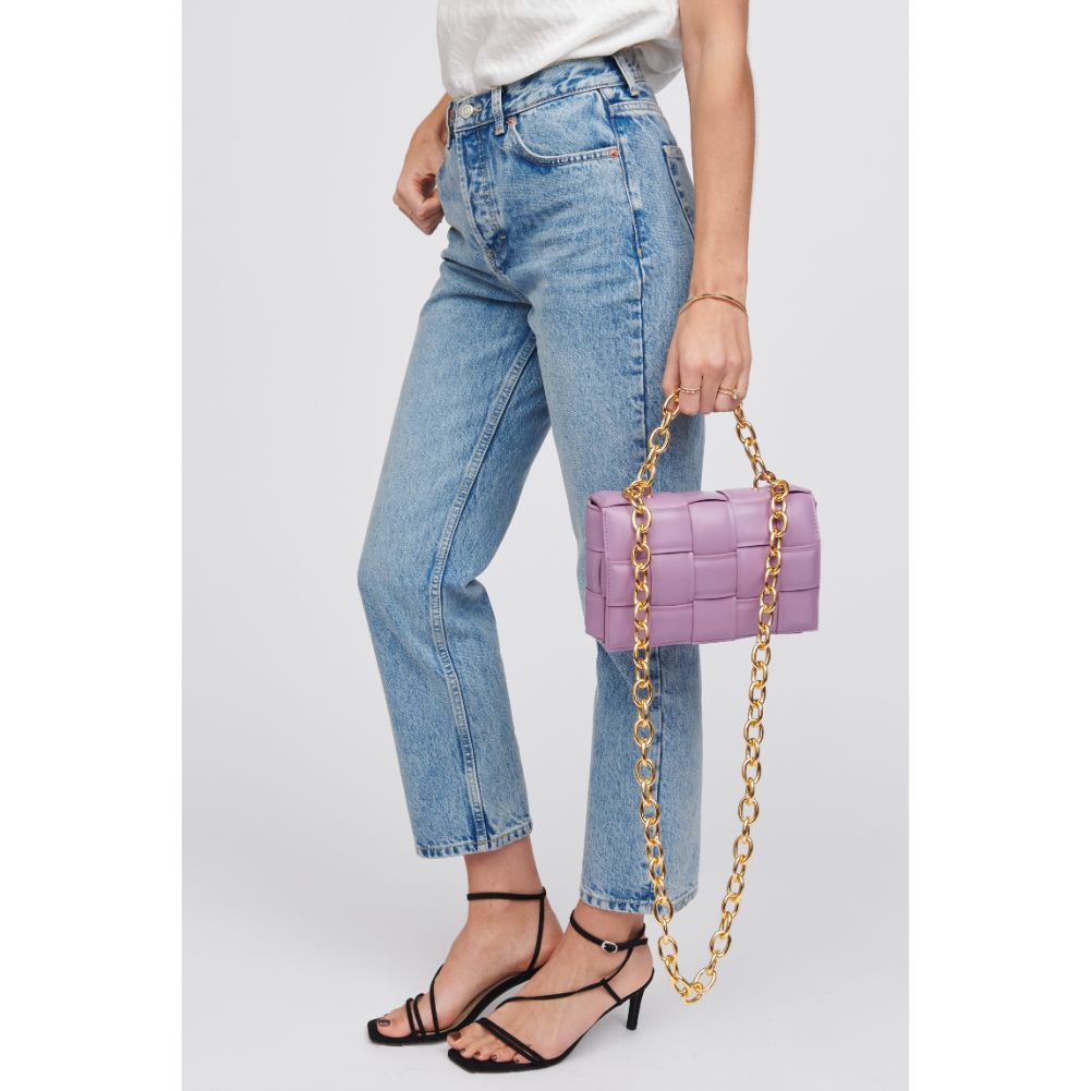 Woman wearing Lavender Urban Expressions Ines Crossbody 818209015080 View 4 | Lavender