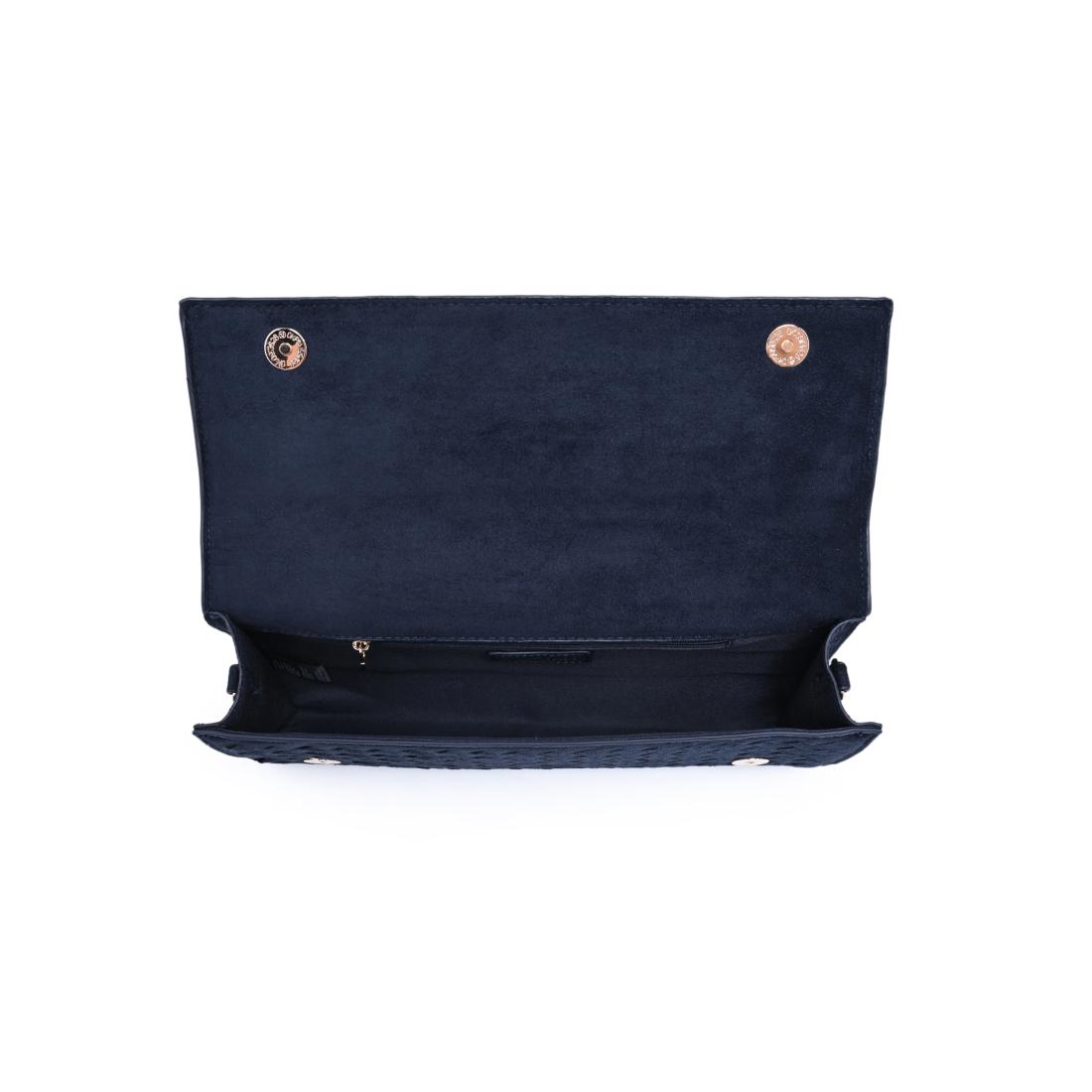 Urban Expressions Emerson - Faux Suede Woven Crossbody 840504216053 View 4 | Midnight
