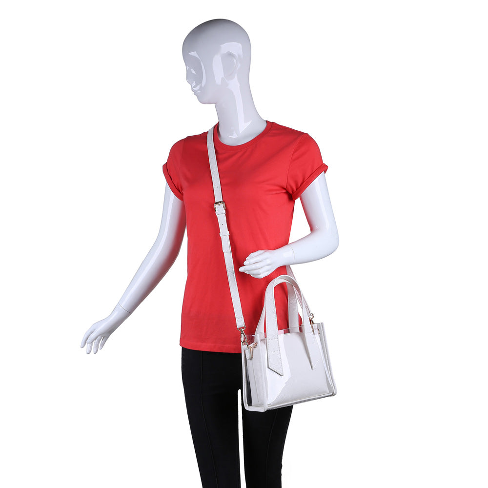 Woman wearing White Urban Expressions Kismet Mini Bag NA-840611161321 View 1 | White