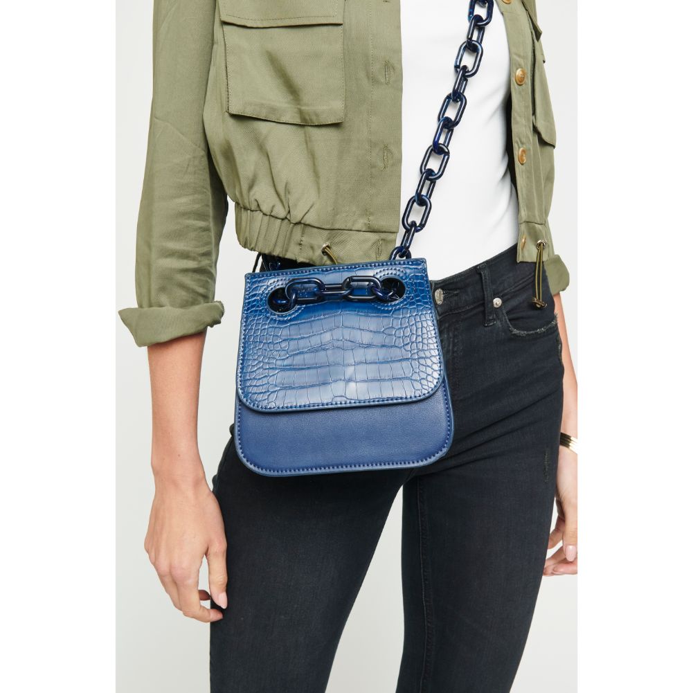 Woman wearing Navy Urban Expressions Whitney Crossbody 840611165206 View 2 | Navy