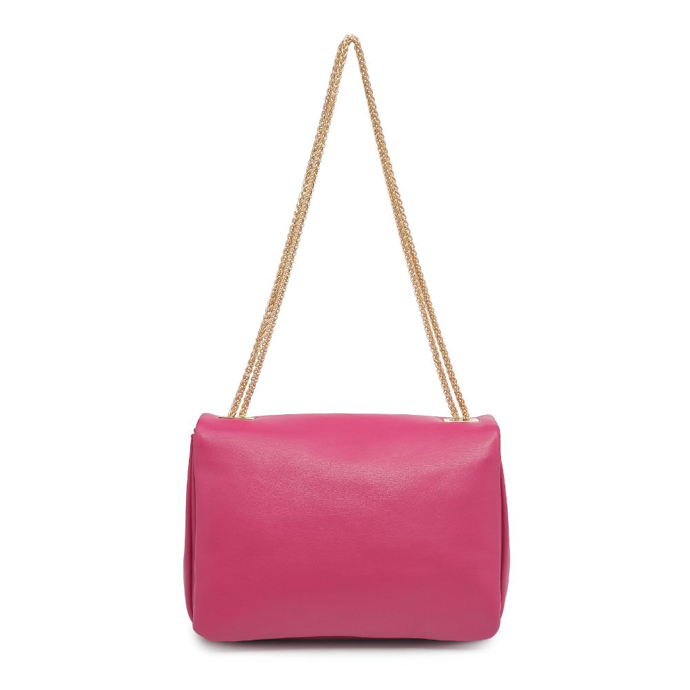 Woman wearing Magenta Urban Expressions Ribbon Crossbody 840611102812 View 7 | Magenta