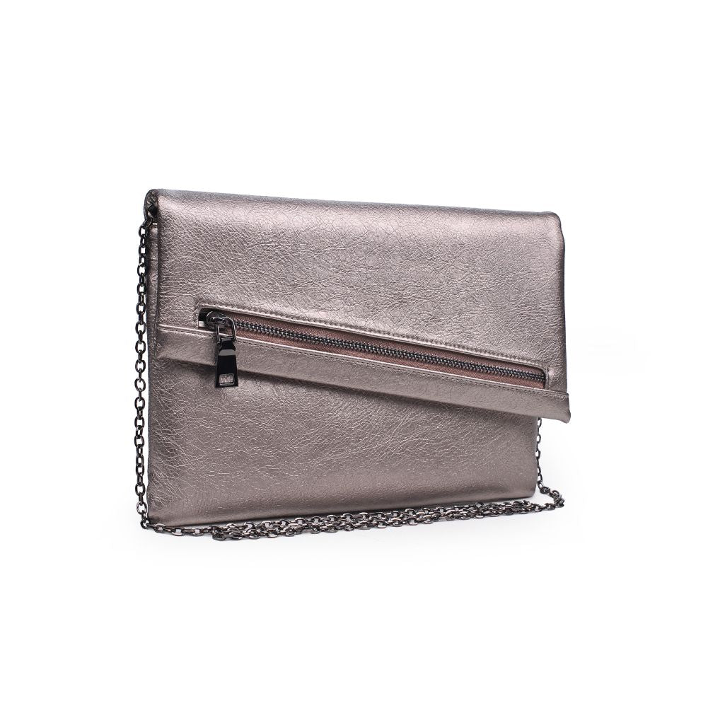 Product Image of Urban Expressions Maddox Clutch 840611167491 View 2 | Pewter