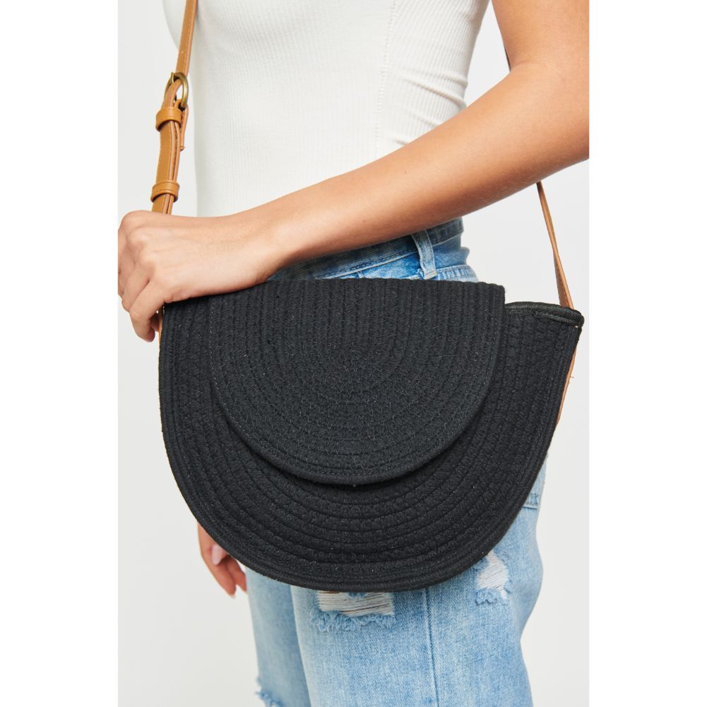 Woman wearing Black Urban Expressions Leland Crossbody 840611171597 View 2 | Black