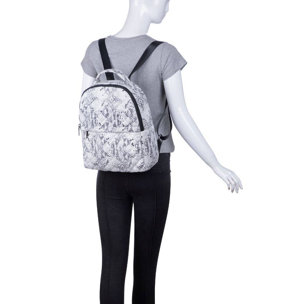 Product Image of Urban Expressions Sasha Backpack 840611175687 View 5 | White Black