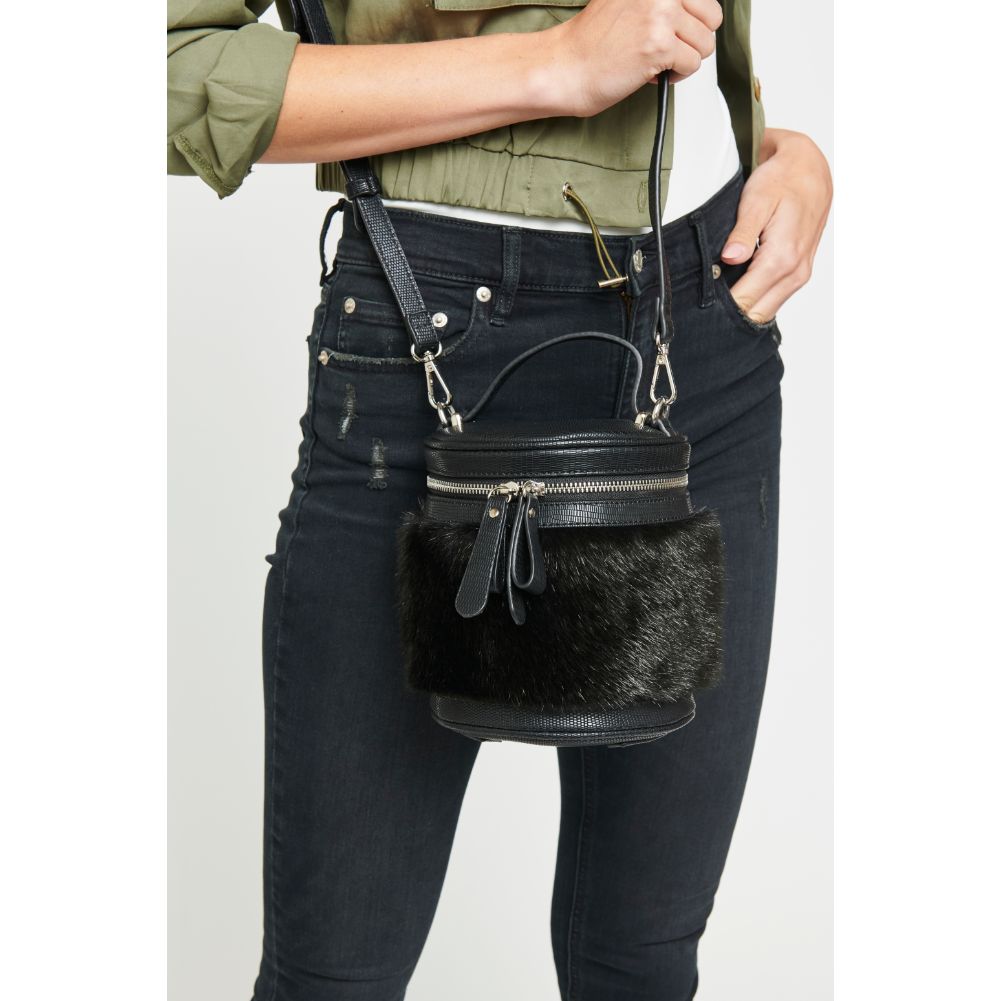 Woman wearing Black Urban Expressions Fonda Crossbody NA-840611153975 View 1 | Black