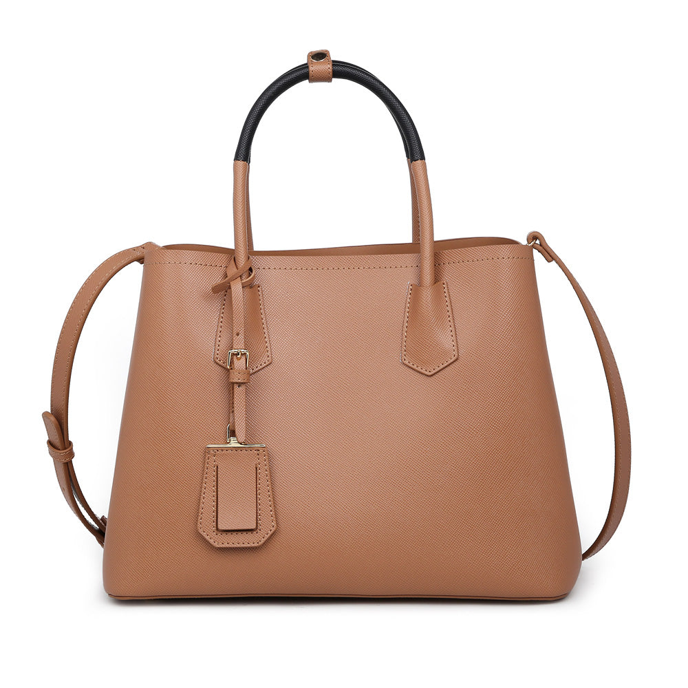 Product Image of Urban Expressions Collette Satchel NA-840611160539 View 1 | Tan