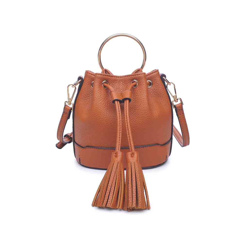 Woman wearing Tan Urban Expressions Ziggy Crossbody 840611142627 View 7 | Tan