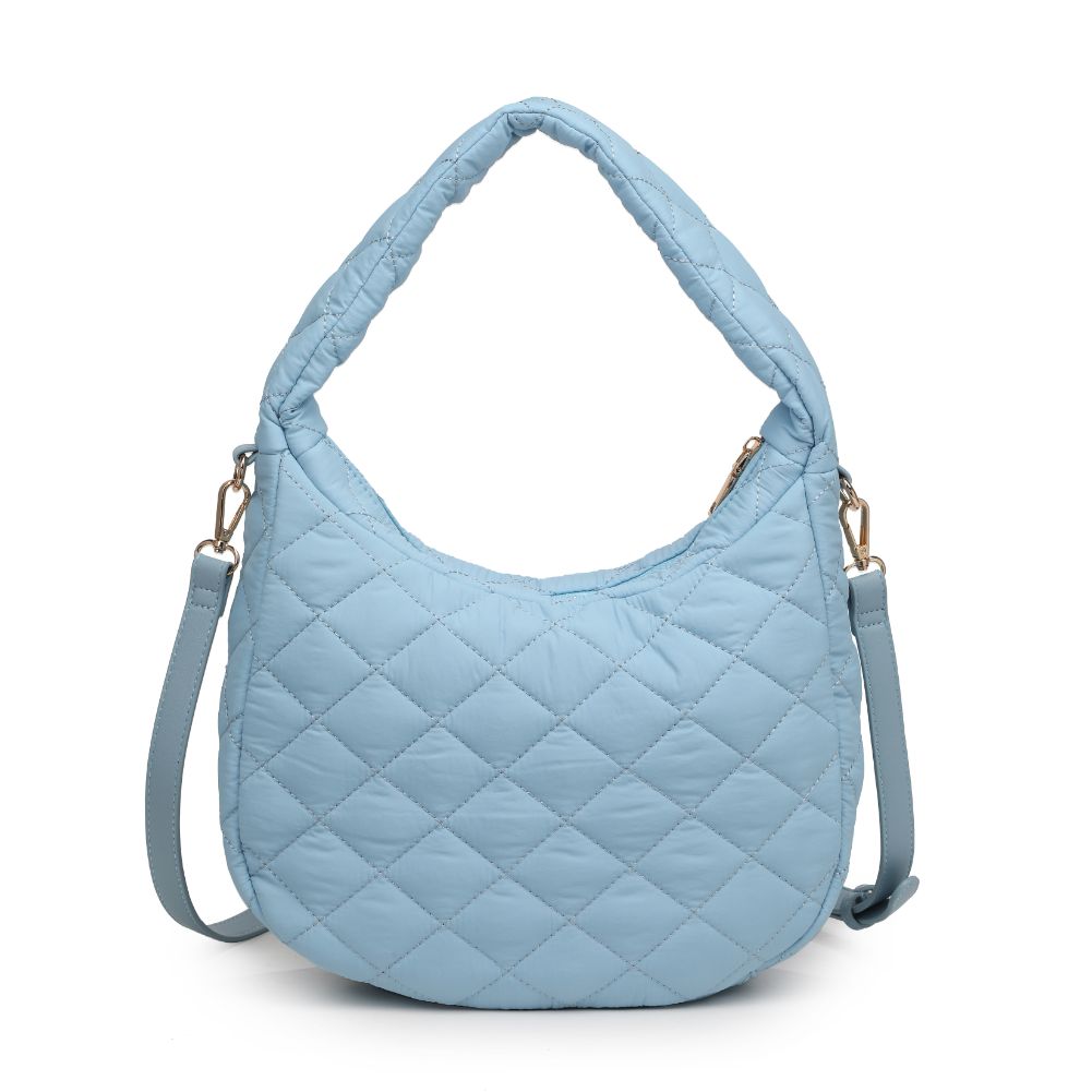 Product Image of Urban Expressions Sonoma - Quilted Nylon Hobo 840611118462 View 7 | Baby Blue