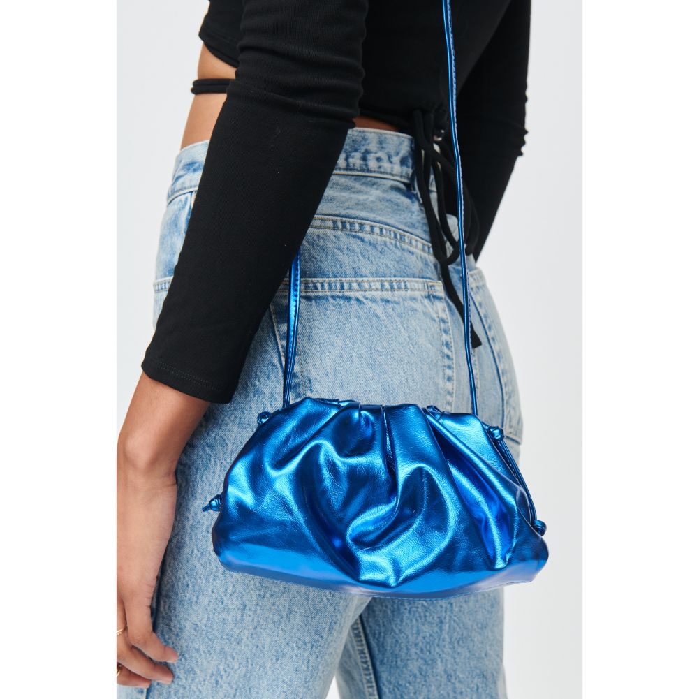 Woman wearing Blue Urban Expressions Monica Crossbody 840611104946 View 4 | Blue