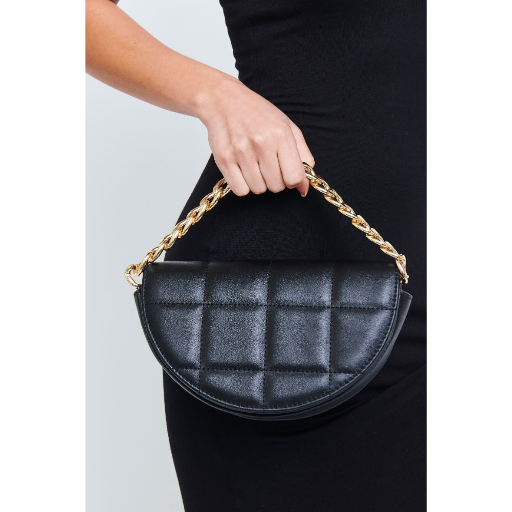 Woman wearing Black Urban Expressions Natalie Crossbody 840611178602 View 2 | Black