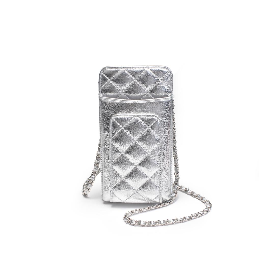Product Image of Urban Expressions Brianna Cell Phone Crossbody 840504201370 View 5 | Silver