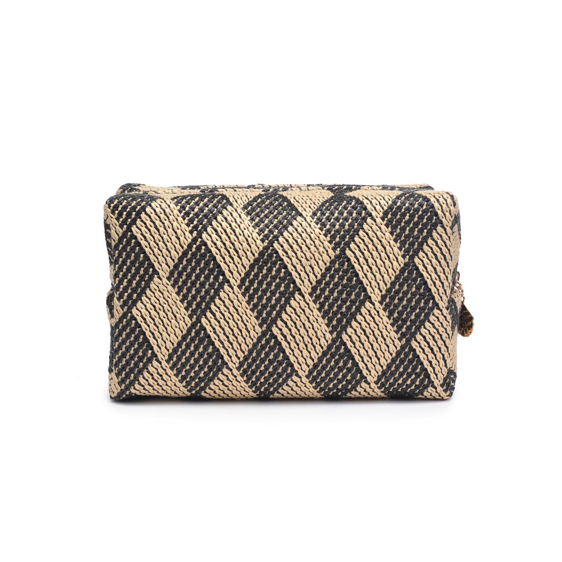 Urban Essentials Bali Breeze Cosmetic & Travel Organizer Pouch 840611197726 View 7 | Black Natural