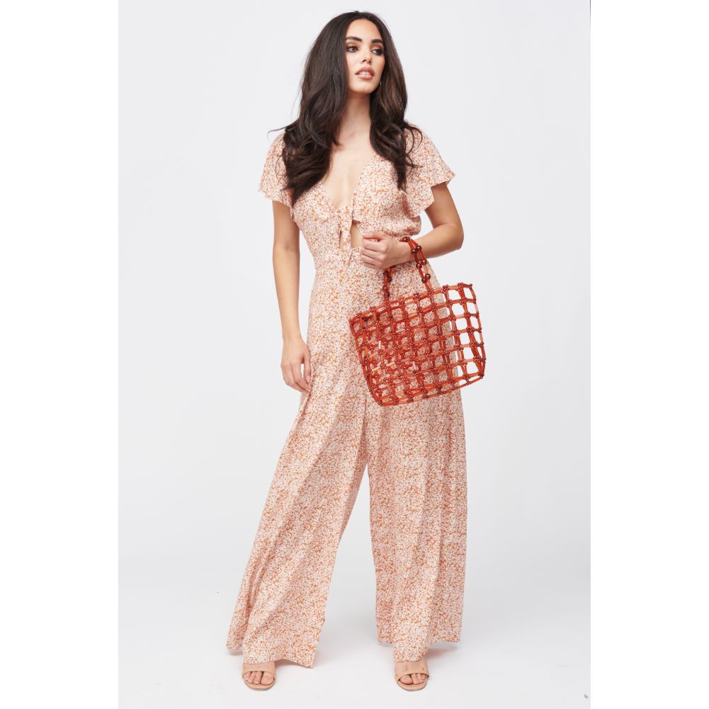Woman wearing Tortoise Urban Expressions Rowan Tote 840611167477 View 4 | Tortoise