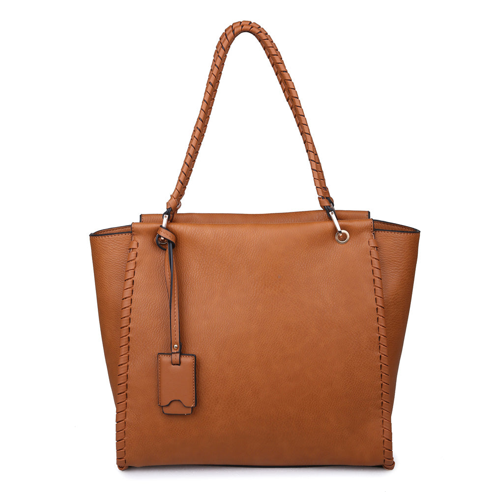 Product Image of Urban Expressions Presley Tote NA-840611149411 View 1 | Cognac