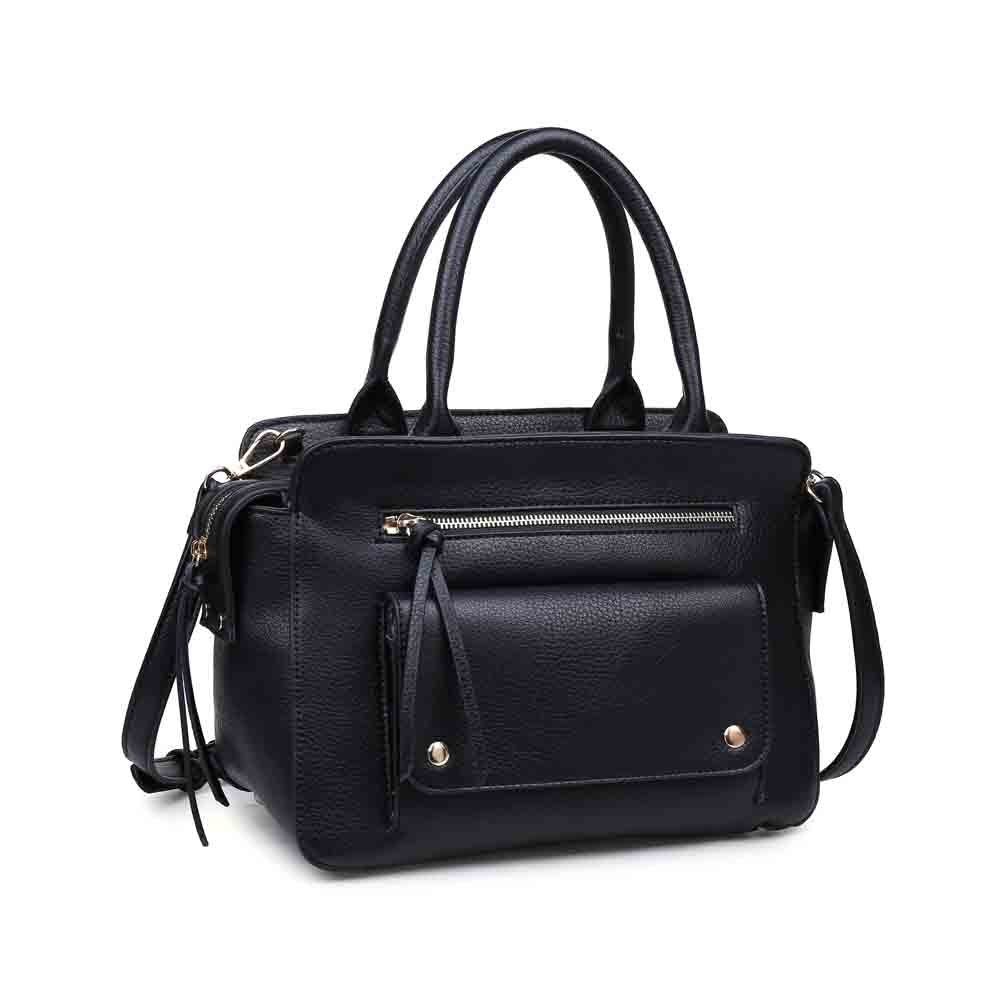 Product Image of Urban Expressions Orchid Satchel 840611140944 View 2 | Black