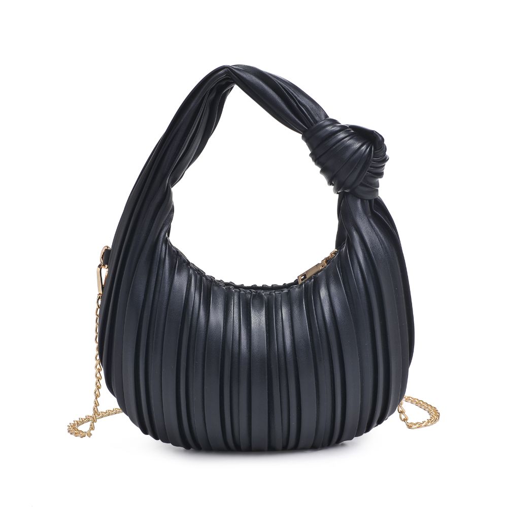 Woman wearing Black Urban Expressions Fawna  - Pleated Crossbody 840611106377 View 7 | Black