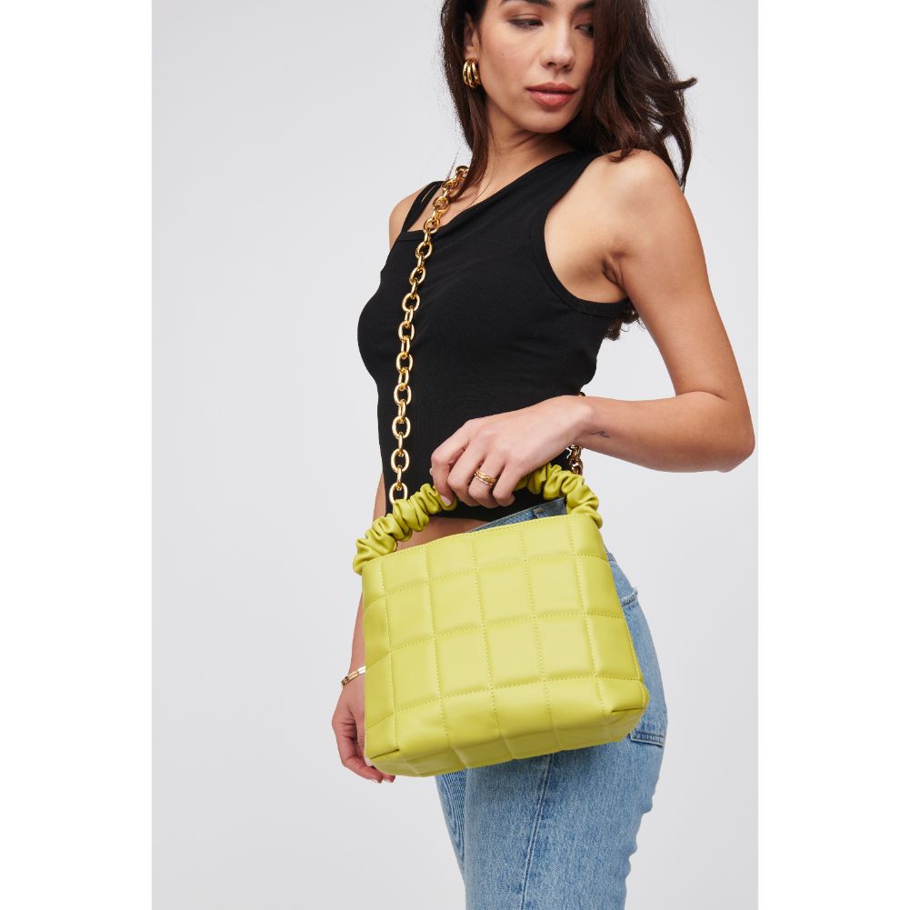Woman wearing Citron Urban Expressions Bexley Crossbody 818209015929 View 2 | Citron