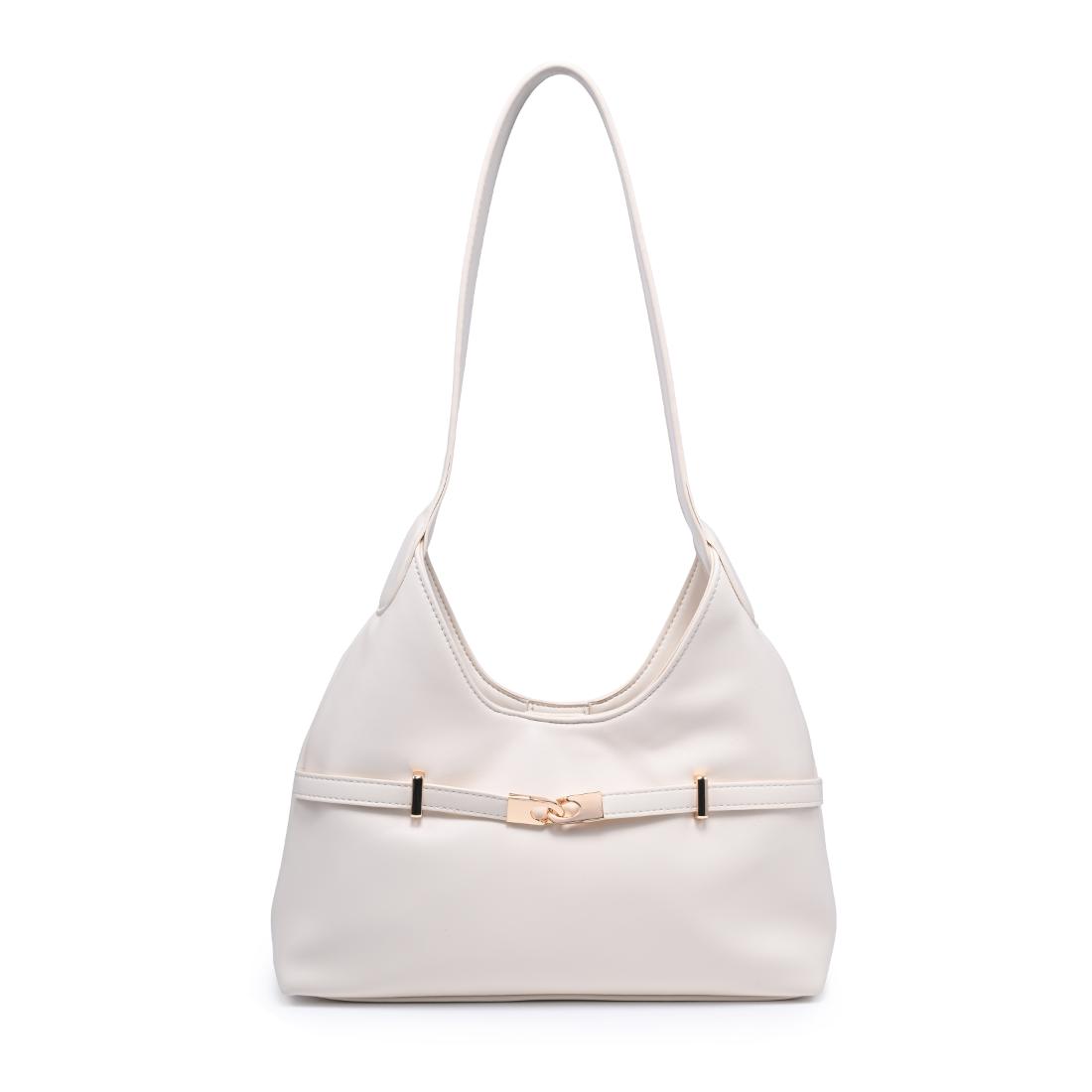 Woman wearing Oatmilk Urban Expressions Camila Shoulder Bag 840504205842 View 5 | Oatmilk