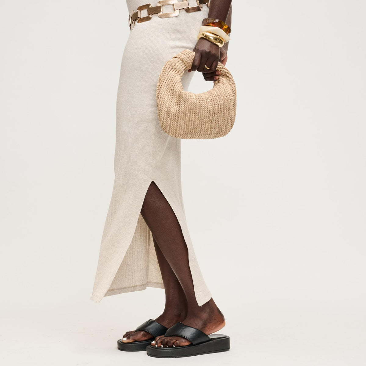 Woman wearing Natural Multi Urban Expressions Tracy - Summer Vibes Clutch 840504204319 View 3 | Natural Multi