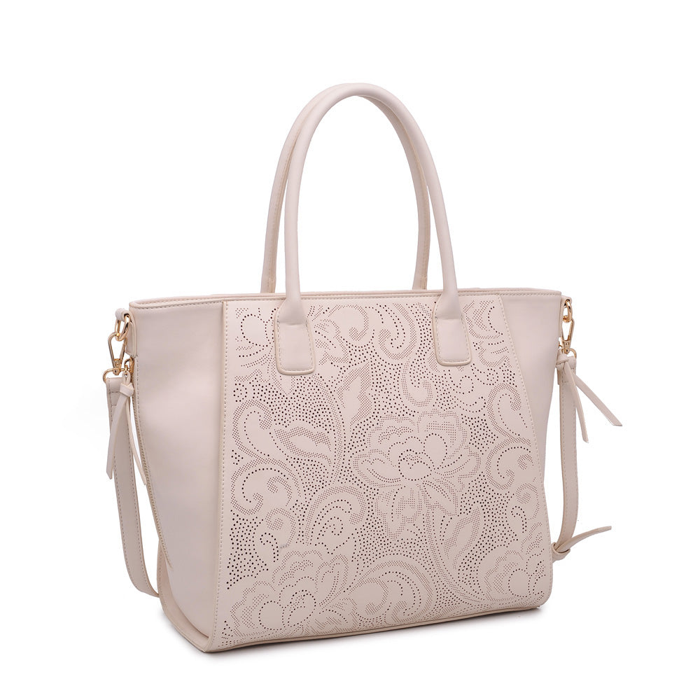 Product Image of Urban Expressions Primrose Tote NA-840611158802 View 2 | Cream