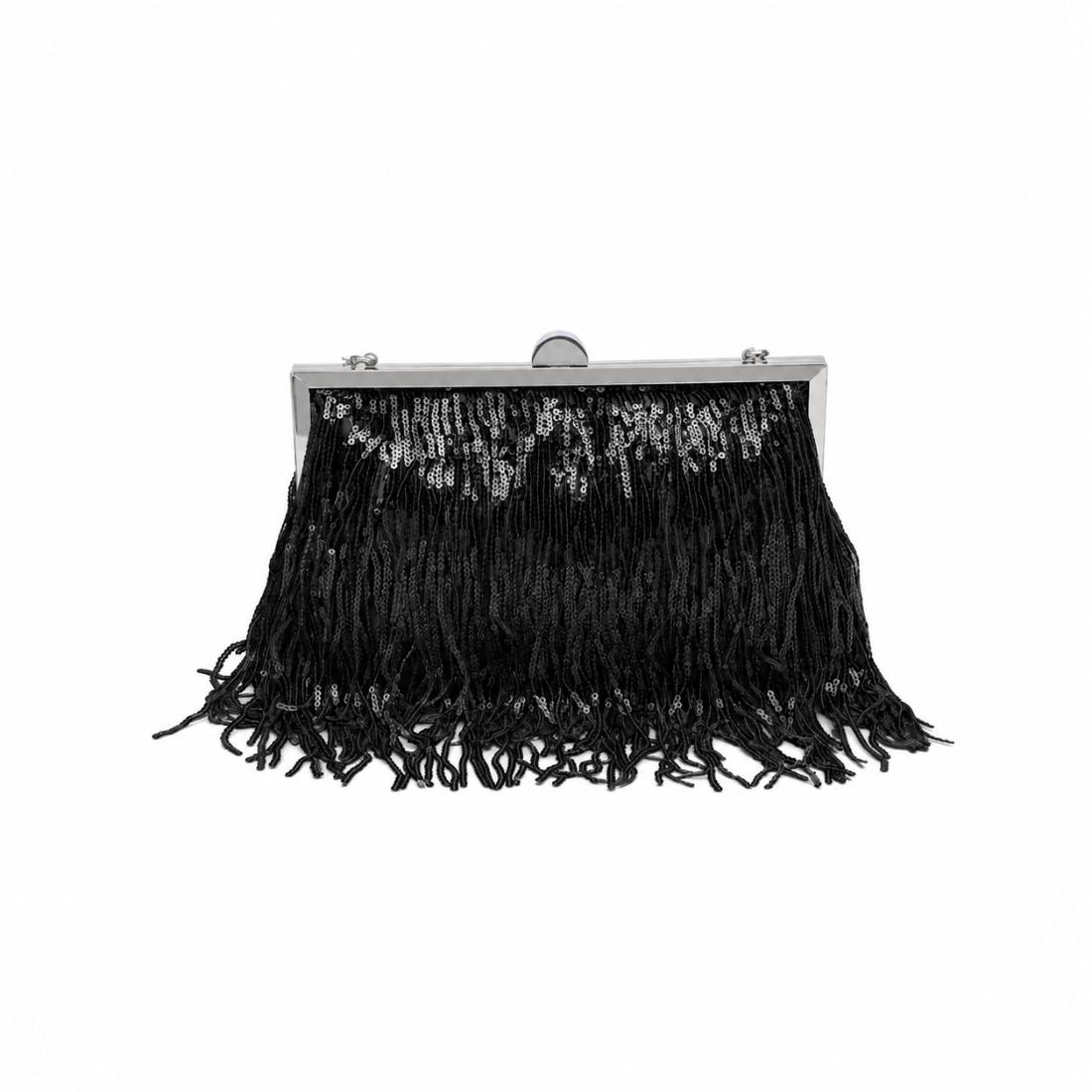 Urban Expressions Celestia Evening Bag 840504213823 View 3 | Black