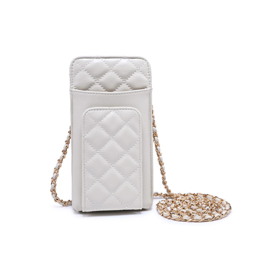 Woman wearing Ivory Urban Expressions Brianna 2.0 Cell Phone Crossbody 840504203763 View 5 | Ivory