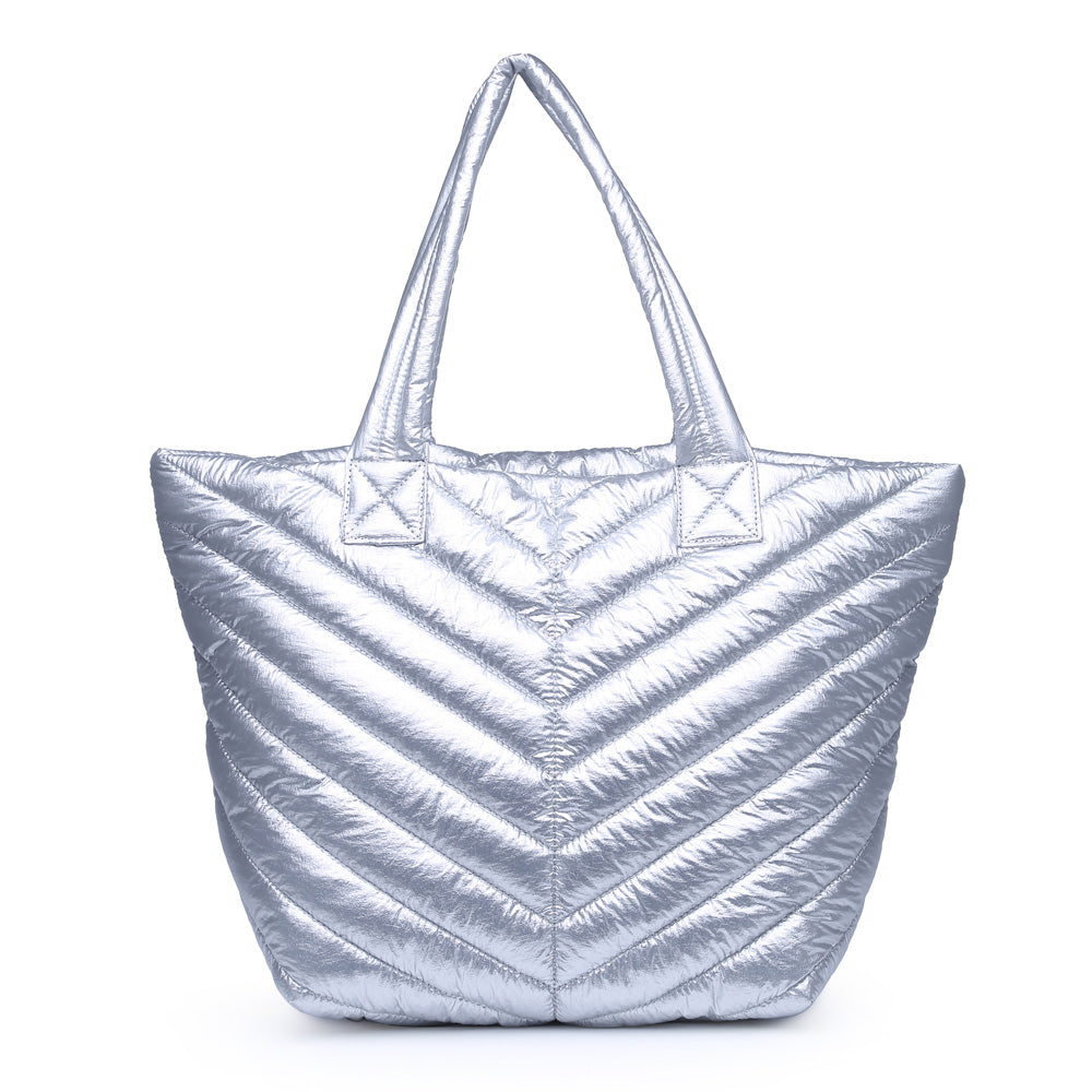 Product Image of Urban Expressions Kickoff Tote NA-840611162397 View 3 | Silver